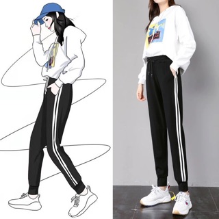 Quần baggy 2 sọc cao cấp nữ