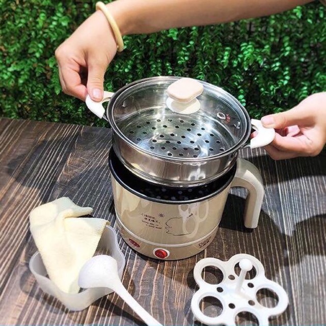 Nồi Điện Đa Năng Lotor® Nấu cơm, Nấu cháo, Xào, Hấp, Nấu Lẩu... Có 2 Mức Nhiệt, Nấu gì cũng siêu nhanh