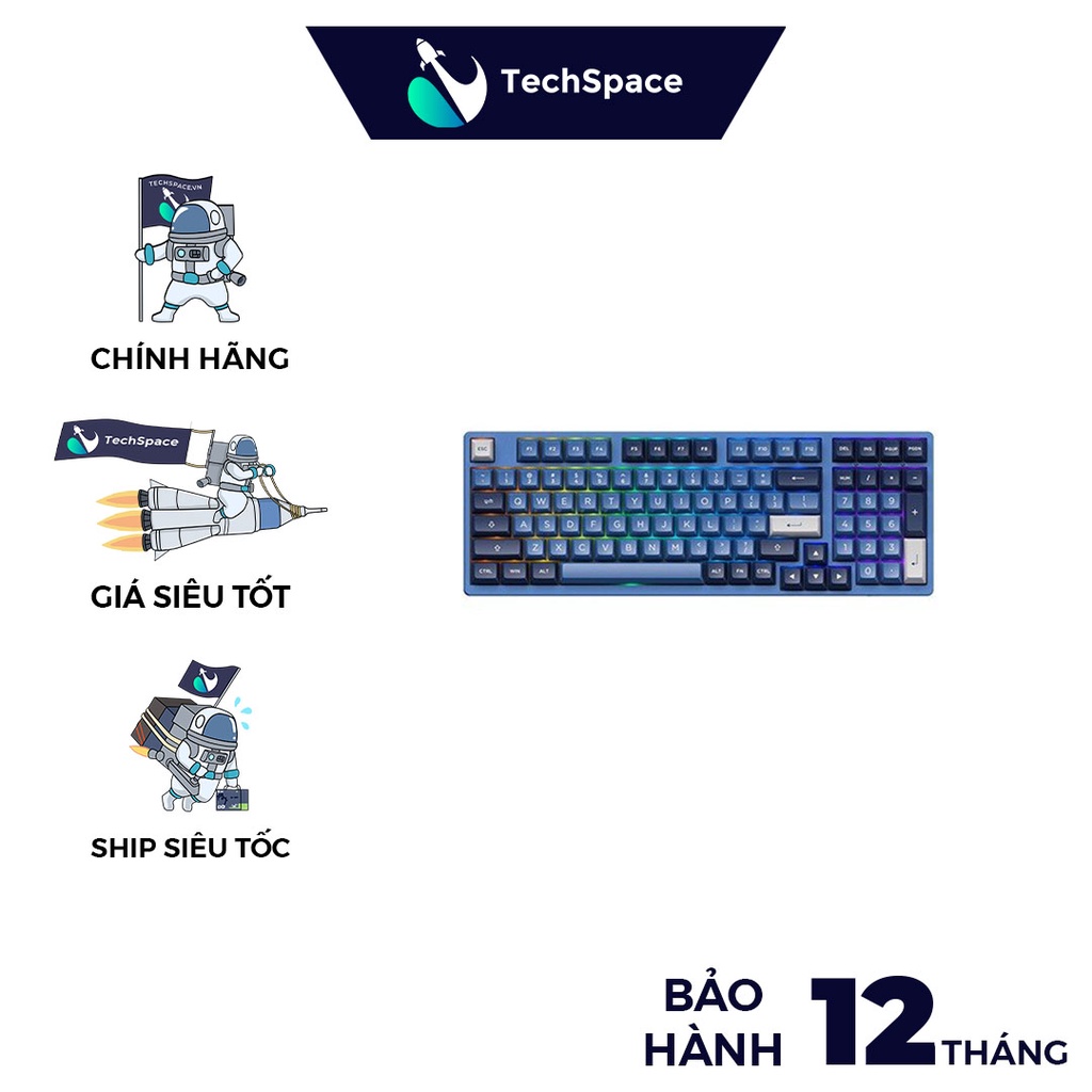 Bàn phím cơ AKKO 3098N Multi-modes Ocean Star (TTC ACE switch) (Hàng chính hãng)