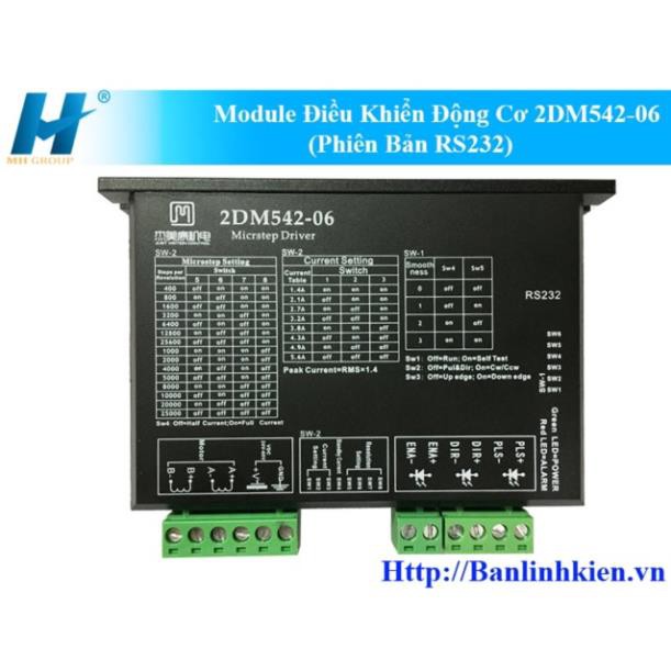 Module Điều Khiển Động Cơ 2DM542-06 (Phiên Bản RS232)