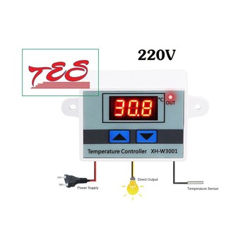 Bộ điều khiển nhiệt độ XH W3001 - 220V