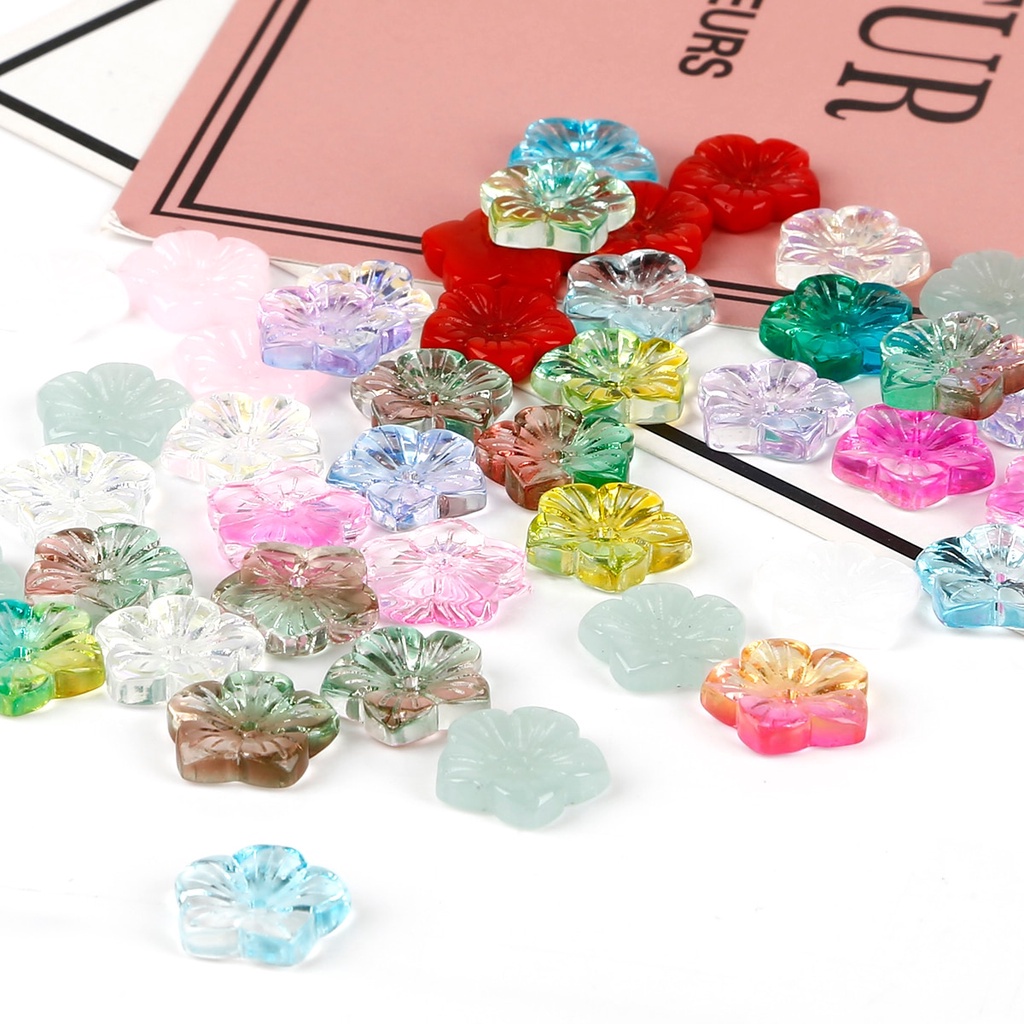 Set 5 bông hoa 5 cánh làm trang sức 13x13mm