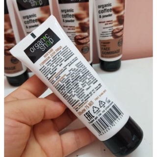 Tẩy tế bào chết cafe organic Nga