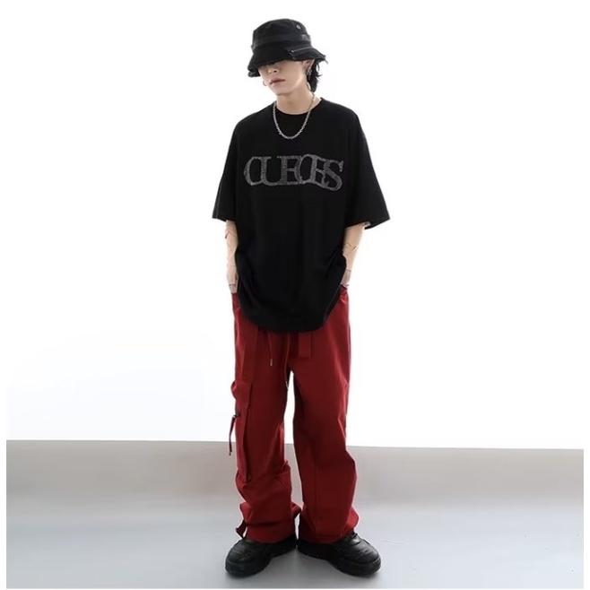 Quần Dài Ống Rộng Màu Sắc Đơn Giản Dành Cho Nam Và Nữ