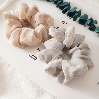 ⭐️Chun cột tóc Scrunchies sao vàng
