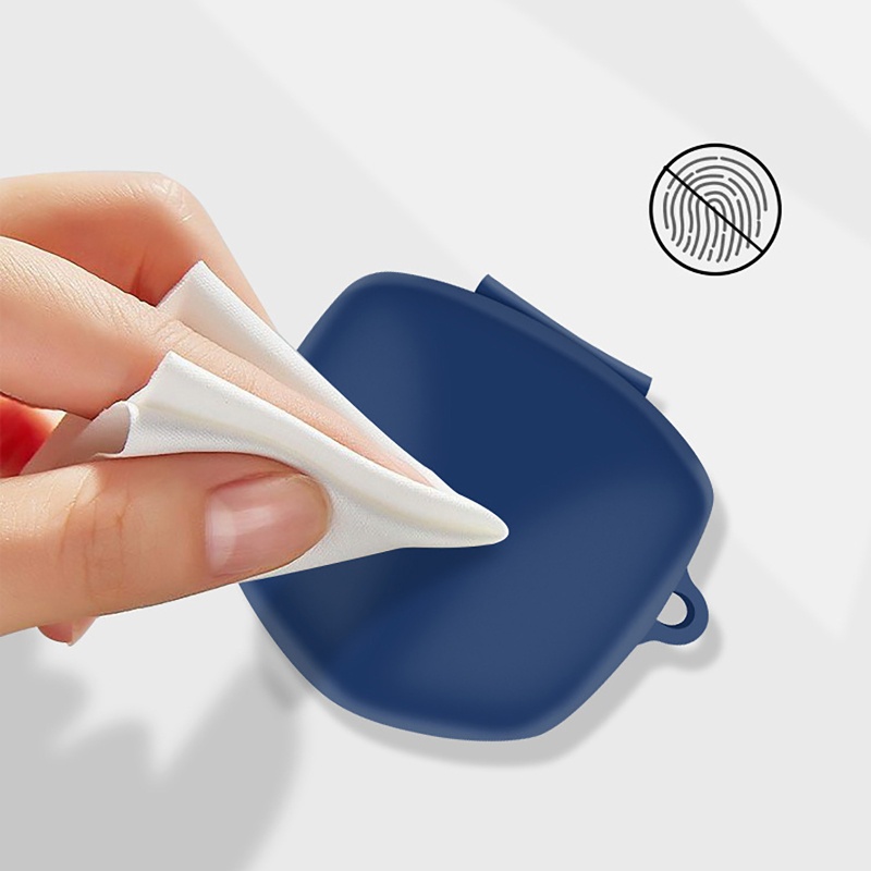 Vỏ Bảo Vệ Hộp Sạc Tai Nghe QCY G1 Bằng Silicon Kèm Móc Khóa Tiện Dụng Ốp