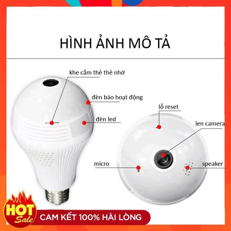 [Hàng Xịn] Camera quay 360 độ Panorama chạy APP YOOSEE.