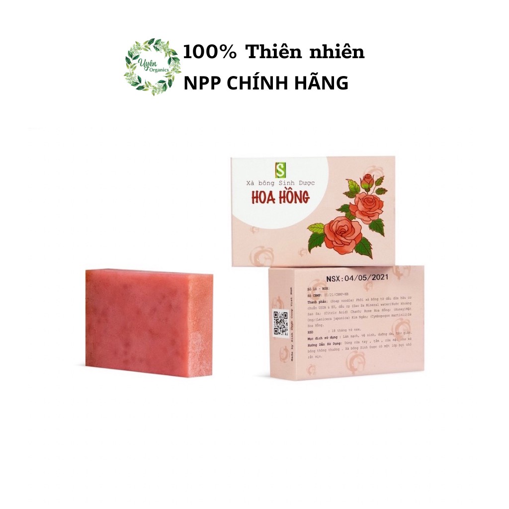 VỤN HOA HỒNG SINH DƯỢC CHÍNH HÃNG thiên nhiên lành tính dưỡng da organics hữu cơ chất lượng như nguyên khối