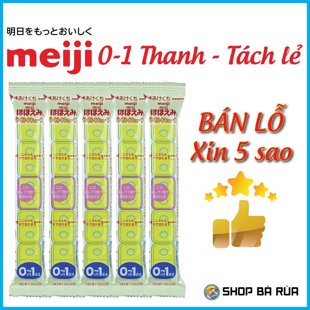 Sữa Meiji thanh 0-1 Tách Lẻ - Nội Địa Nhật - Nhập Khẩu - Rõ nguồn gốc