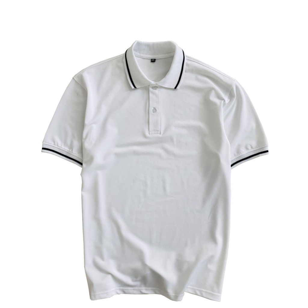 Áo Phông Thun Polo Nam Vải Cá Sấu Cotton Cao Cấp - Áo Polo Nam Phối Cổ Trụ Vải Dệt kiểu Dáng Năng Động | BigBuy360 - bigbuy360.vn