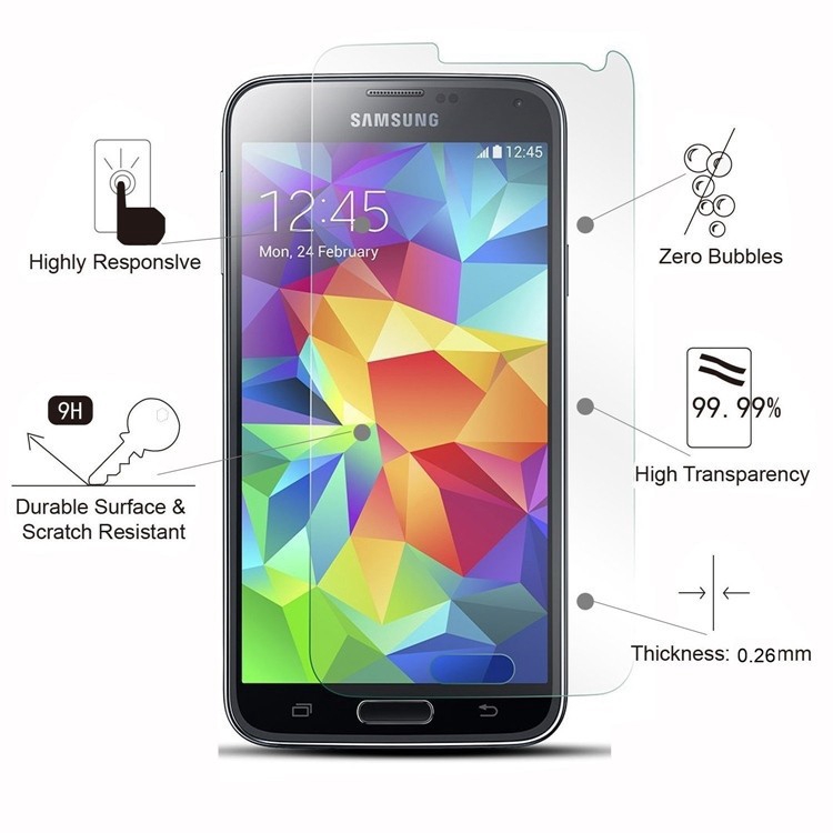 Samsung Galaxy J2 J5 J7 Prime/On5 On7 2016 Slim HD Tempered Glass Phone Film
