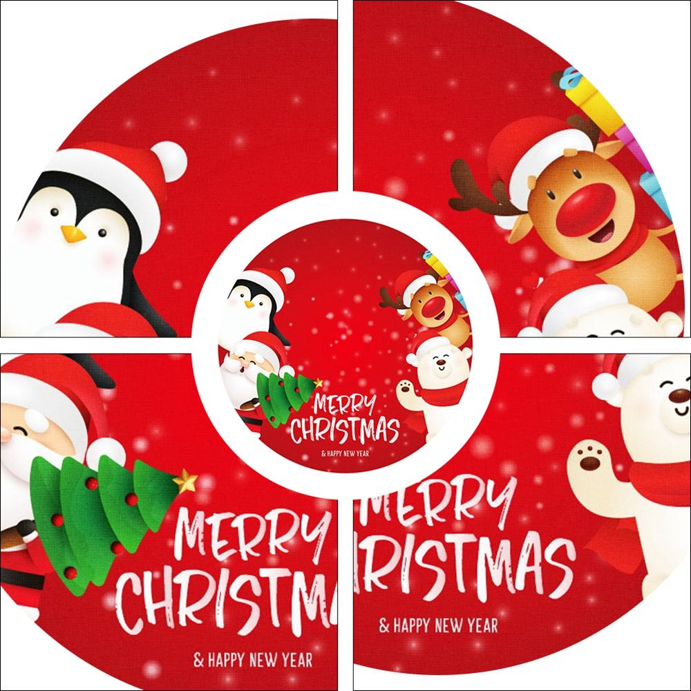 Vỏ Bọc Chân Cây Thông Noel / Người Tuyết / Tuần Lộc Bằng Vải Trang Trí Nhà Cửa