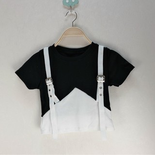 Áo Croptop Vải Borip Phối Dây