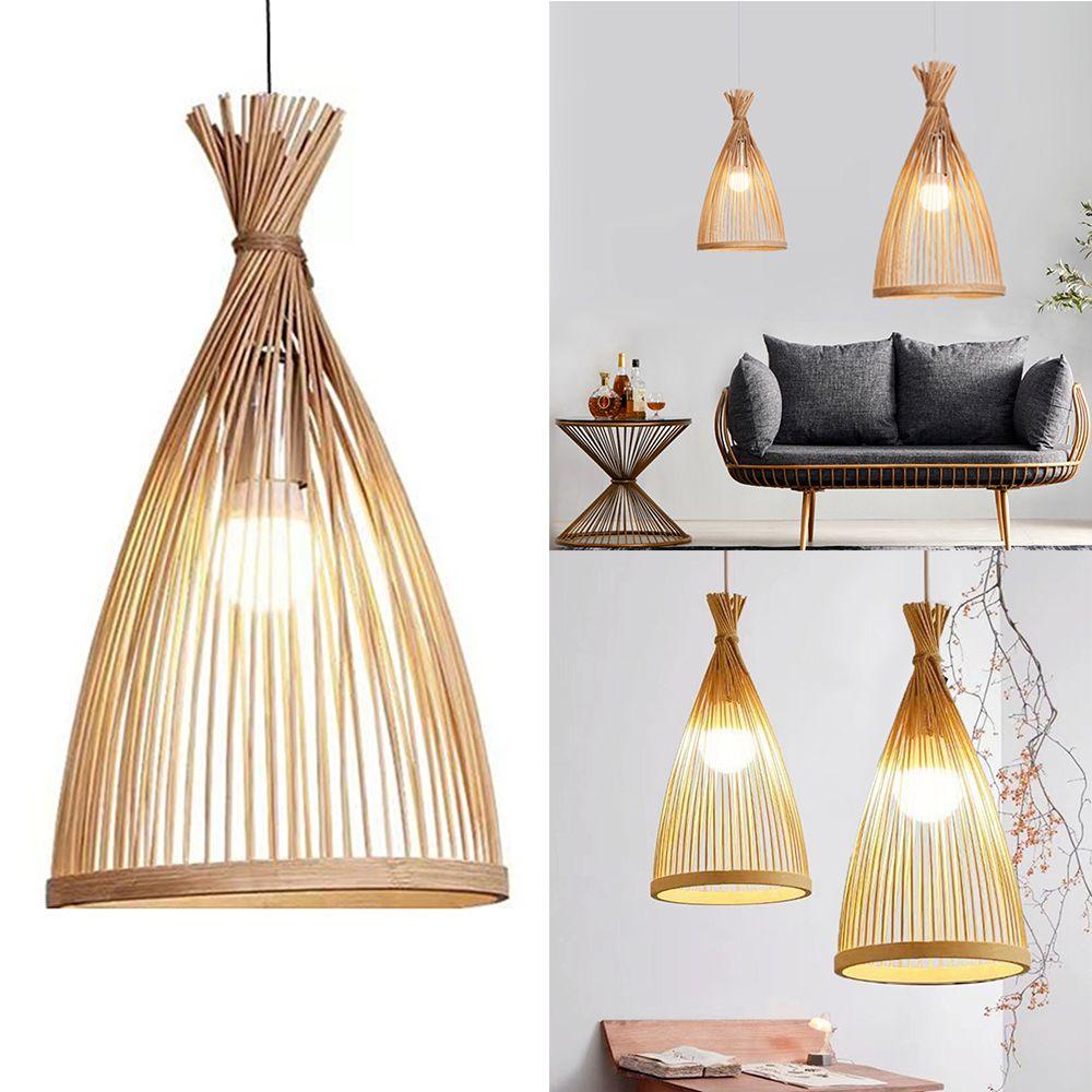 Đèn Treo Trần Nhà Bằng Tre