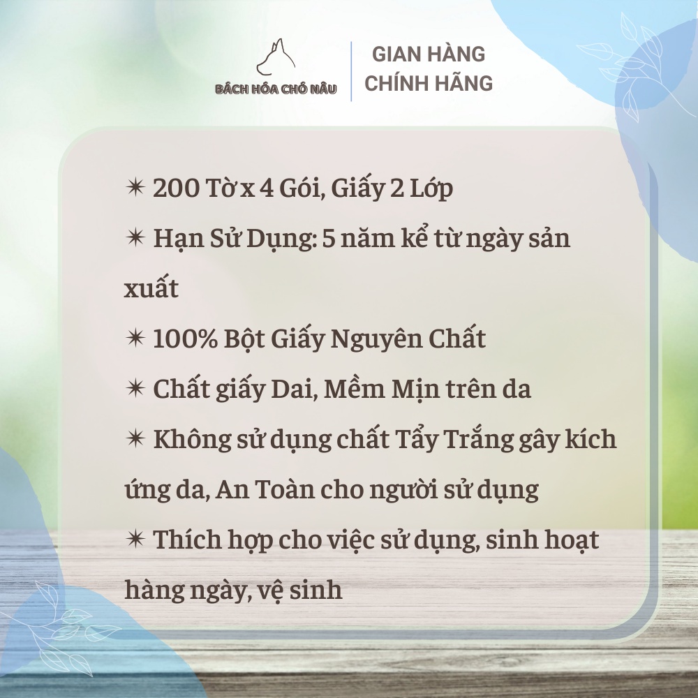 COMBO 10 Lốc 4 Khăn Giấy Ăn Tiết Kiệm Hàn Quốc LOTTE Choice L [200 Tờ/Gói Giấy 2 Lớp] [ Hàng Mới Chính Hãng]