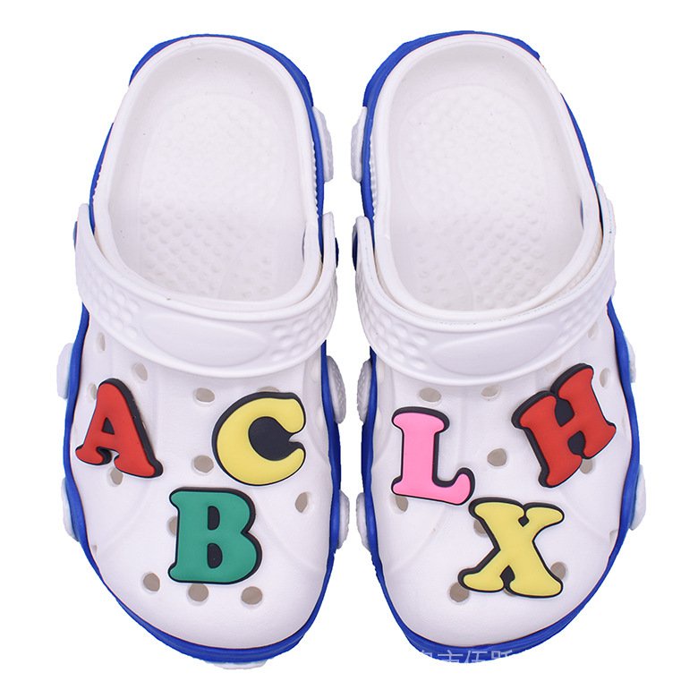 1PC STICKER  charm LETTER GẮN DÉP cross DÉP SỤC, DÉP CÁ SẤU sandal-AA43