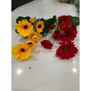 Cụm hoa đồng tiền - hoa giả hoa lụa