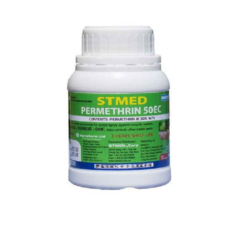 Thuốc diệt muỗi STMED Permethrin 50EC nhập khẩu Anh Quốc chai 100ml