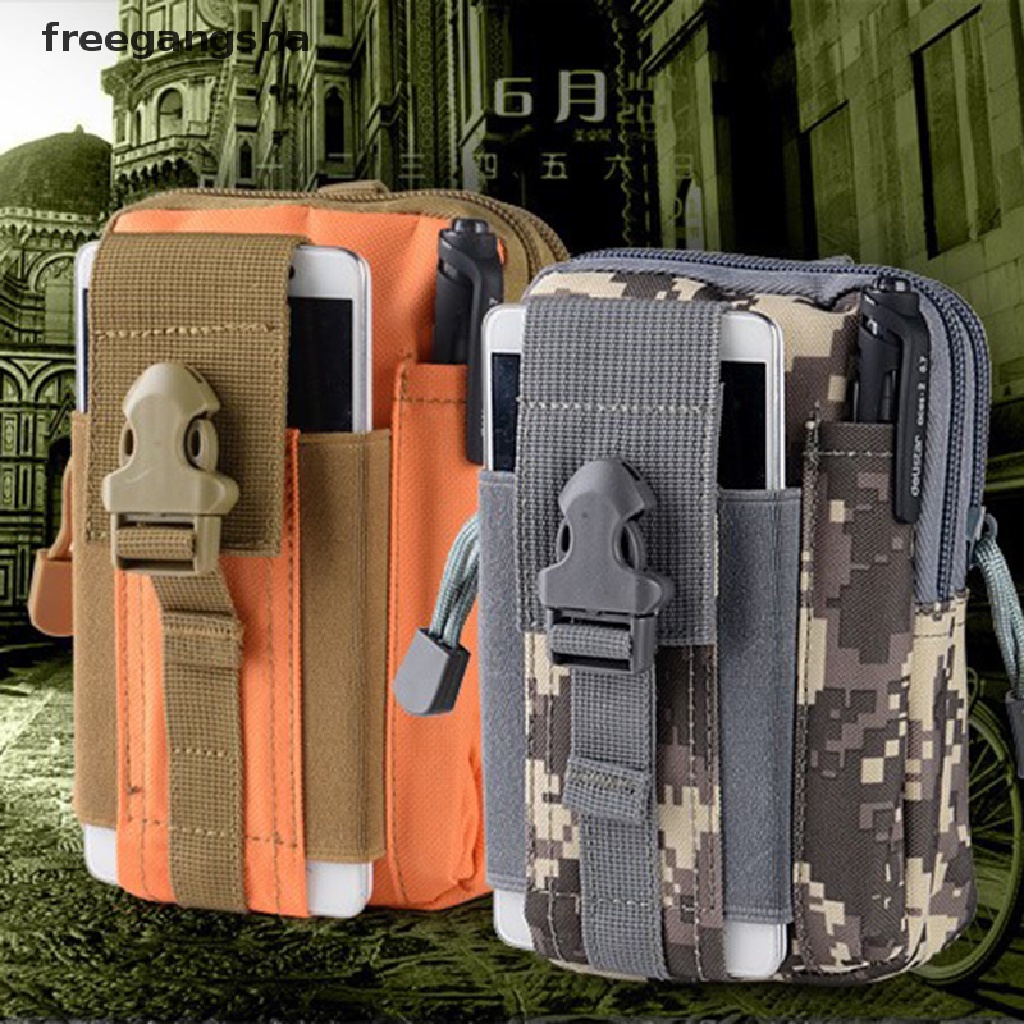 [FREG] Tactical Molle Pouch Belt Waist Pack Bag Small Pocket Military Waist Pack FDH