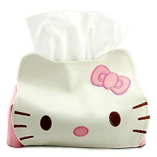 Hộp khăn giấy hình hello kitty chất liệu da pu sang trọng