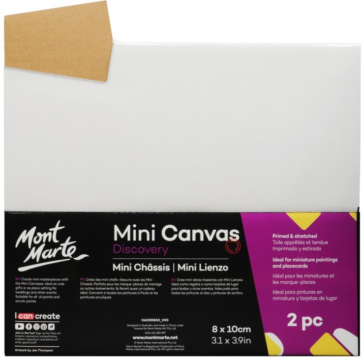 BỘ 2 CÁI CANVAS MINI MONT MARTE