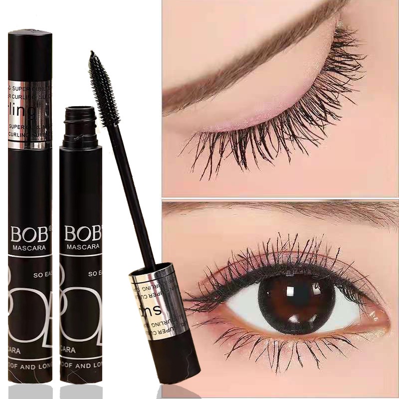 (Hàng Mới Về) Mascara Bob Đầu Cọ Silicone Chuốt Mi Cong Dài Và Dày Tự Nhiên Không Lem