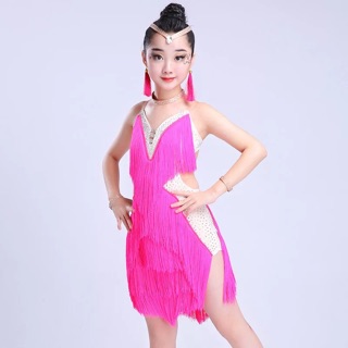 Đầm khiêu vũ latin cao cấp bé gái