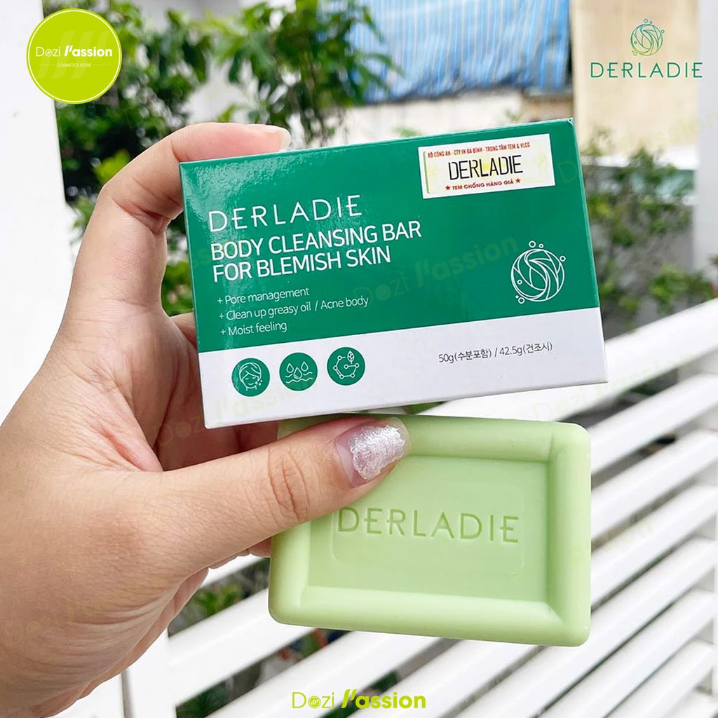 Xà Phòng Derladie Giảm Mụn Cơ Thể - Derladie Body Cleansing Bar For Blemish Skin 50g