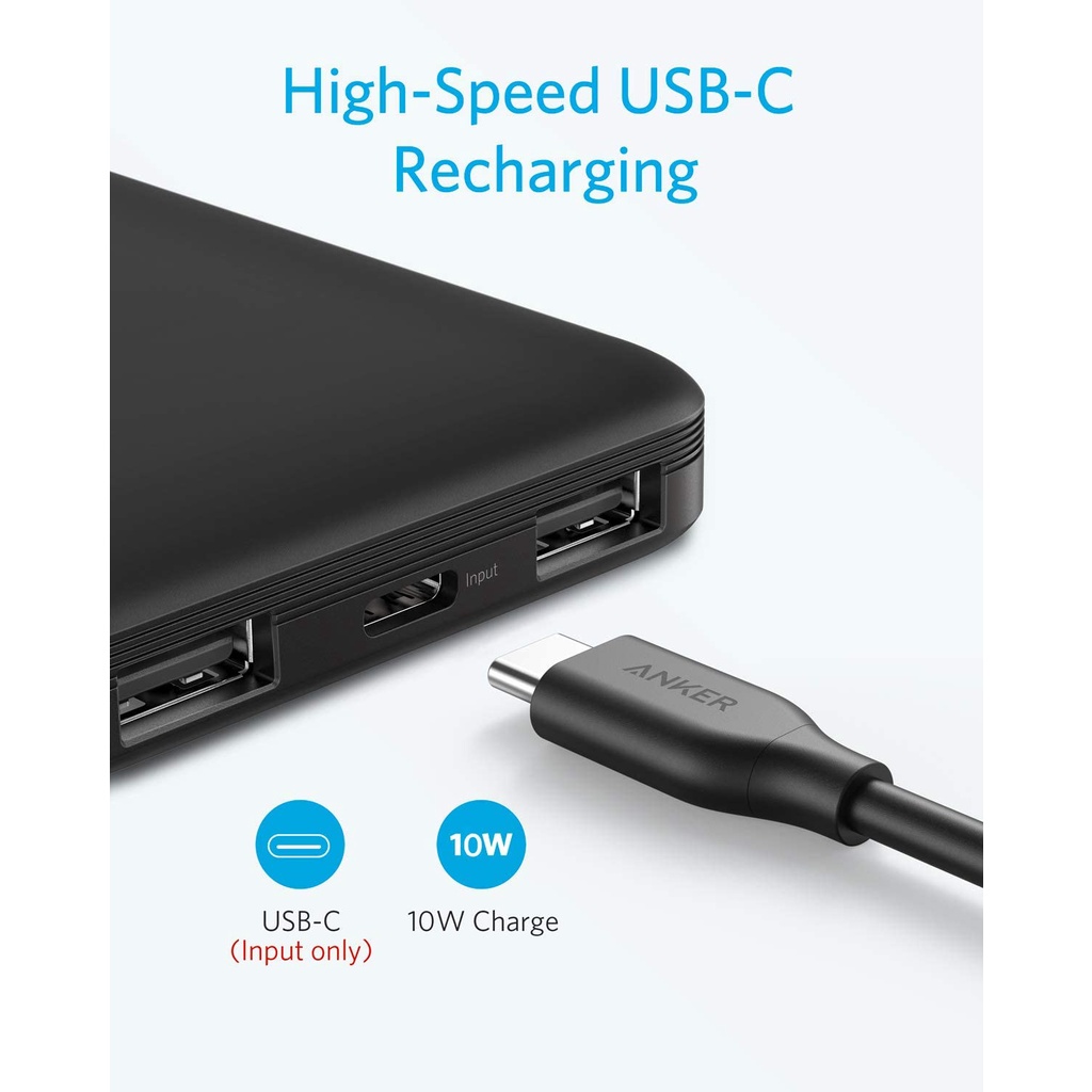 Pin sạc dự phòng không dây Anker Wireless PowerCore 10,000mAh - A1615 [CHÍNH HÃNG PHÂN PHỐI, BẢO HÀNH 18 THÁNG]