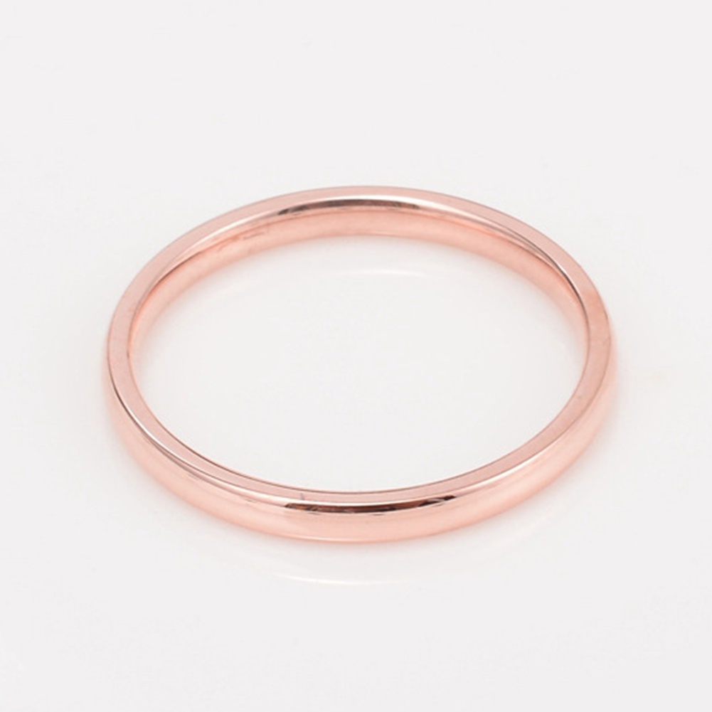 Nhẫn Thép Titan Bóng Mượt Thời Trang Cho Nữ