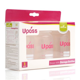 Bộ 3 bình trữ sữa Upass 125ml