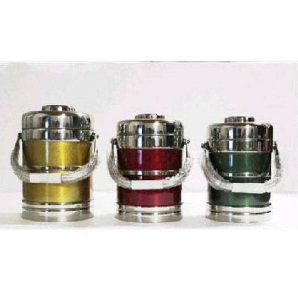 CẶP LỒNG INOX GIỮ NHIỆT 3 NGĂN PHONG CÁCH HÀN QUỐC