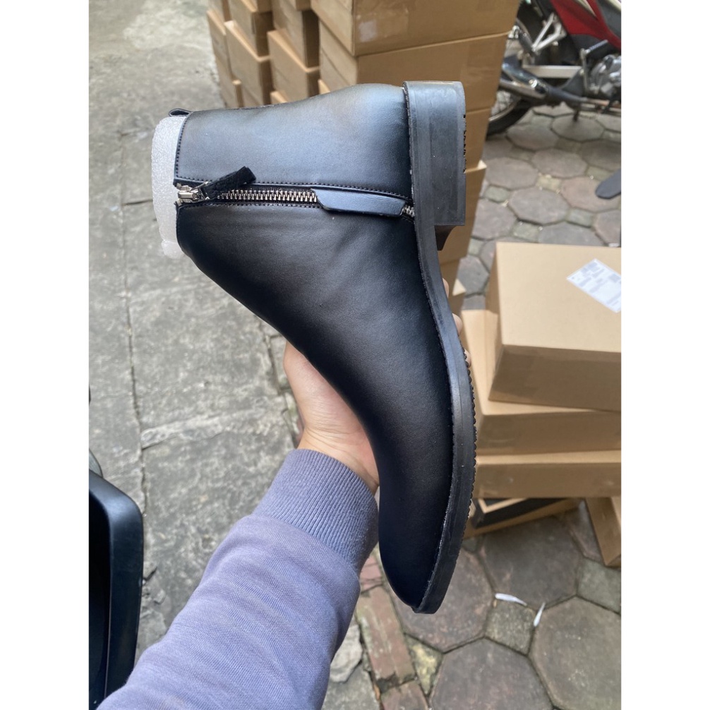 Zip boots chất liệu da bò thời trang nam | BigBuy360 - bigbuy360.vn