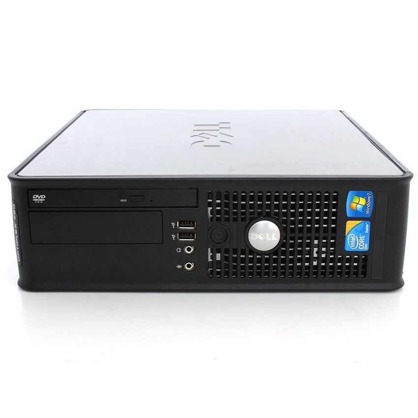 Máy tính Dell Optiplex 780 SFF (Core 2 Duo E8400, Ram 4GB, HDD 160GB, DVD) tặng USB Wifi, hàng nhập khẩu