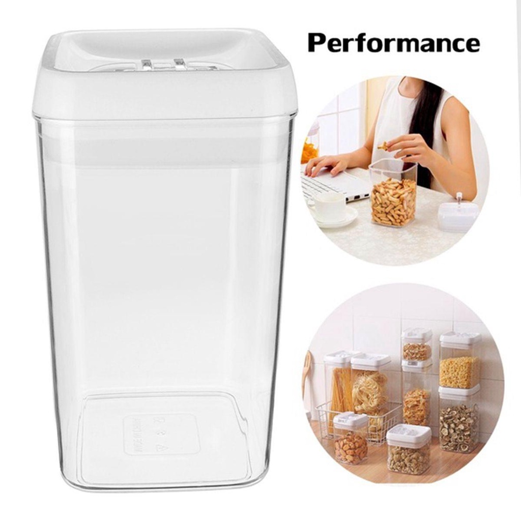 Hộp Đựng Thực Phẩm Kín Khí Trong Suốt Hình Vuông