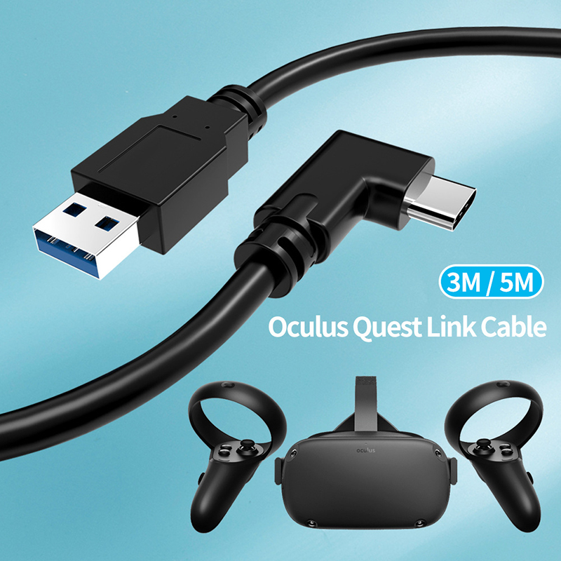 5m USB Type A To C Extension Cable 5Gbps USB 3.0 Cable For Oculus Quest/Link/Quest 2 VR Glasses YKD
