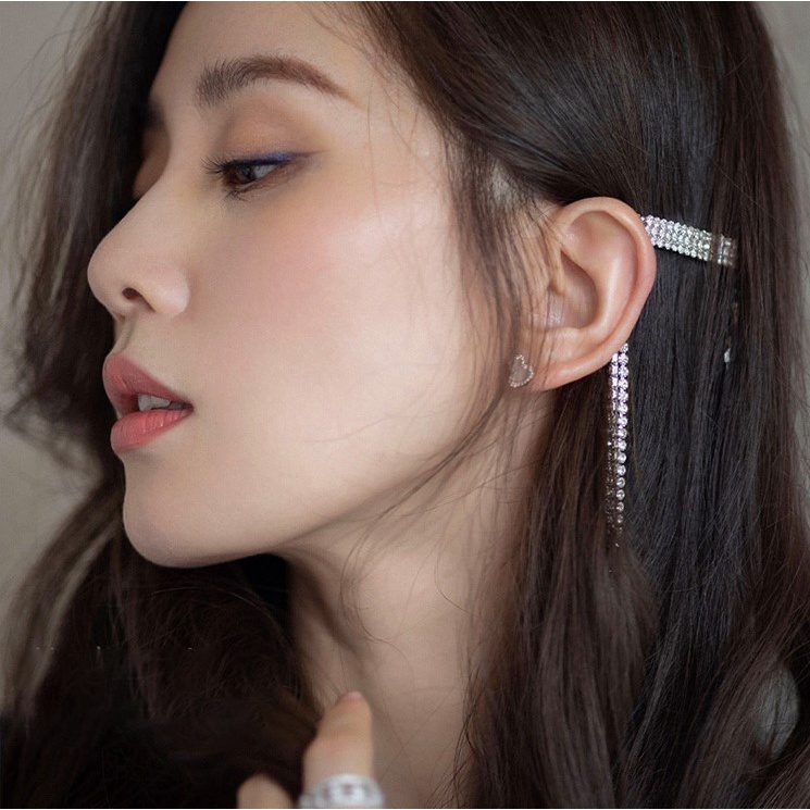 Kẹp tóc dài lấp lánh phối như bông tai nữ tính YU42