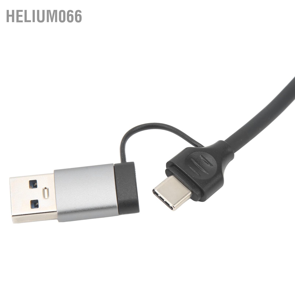 Helium066 Bộ chuyển đổi Hub 6 trong 1 Loại C USB Ổ cắm cho máy tính xách tay 5V DC Máy bảng điện thoại di động