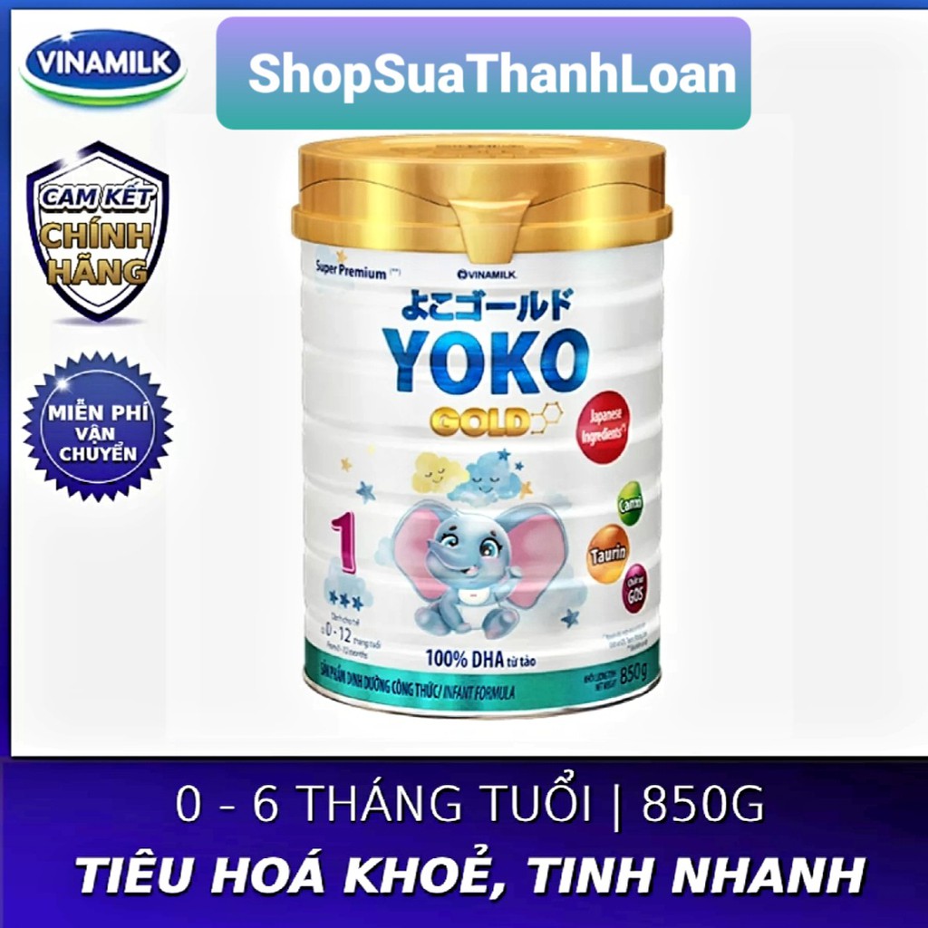 [HSD T1-2024] SỮA BỘT YOKO 1 850G (CHO TRẺ TỪ 0 - 1 TUỔI)