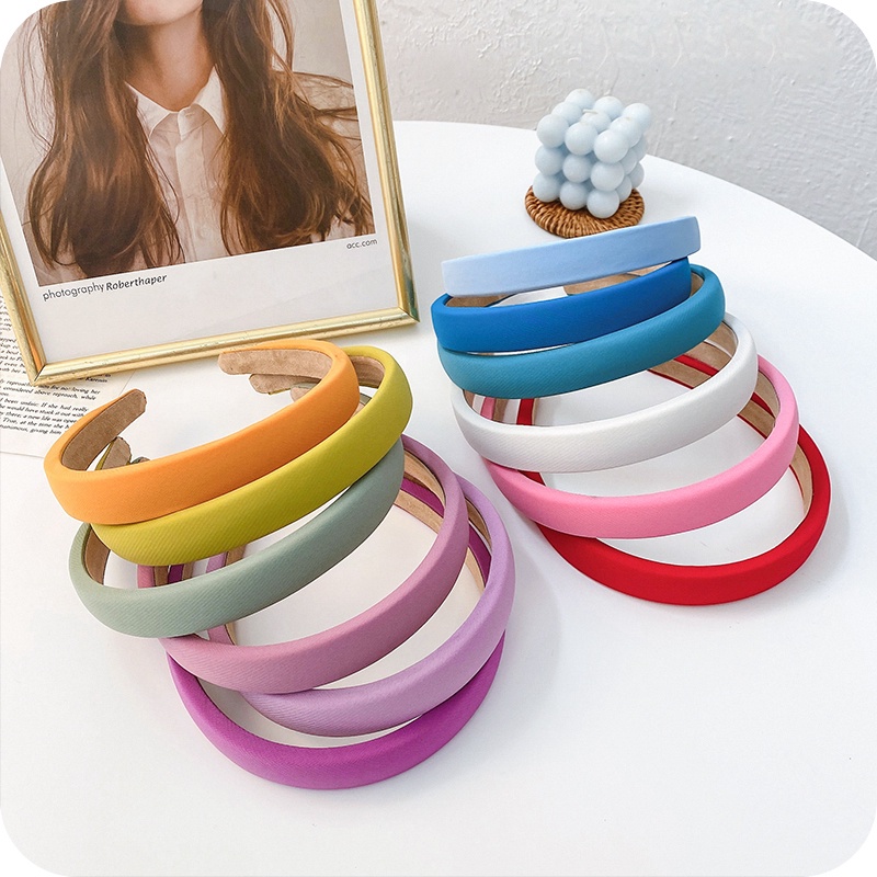 (Hàng Mới Về) Băng Đô Xốp Rửa Mặt Đơn Giản Thời Trang Mùa Hè 2021