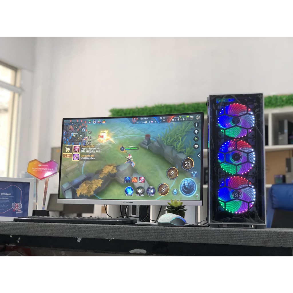 Màn Hình Máy Tính Cong Full Viền 27 inch và 24inch 75Hz Mới HUGON Q24 /Starview - CHUYÊN DÙNG CHO GAMER | BigBuy360 - bigbuy360.vn