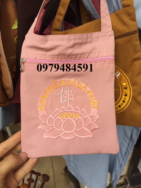 Túi Đeo Đi Chùa Nhí Nhỏ Xinh, 5 Màu Lựa Chọn, Đựng Được Tiền Và Điện Thoại, kích thước 15x19cm Vô Cùng Tiện Lợi | BigBuy360 - bigbuy360.vn