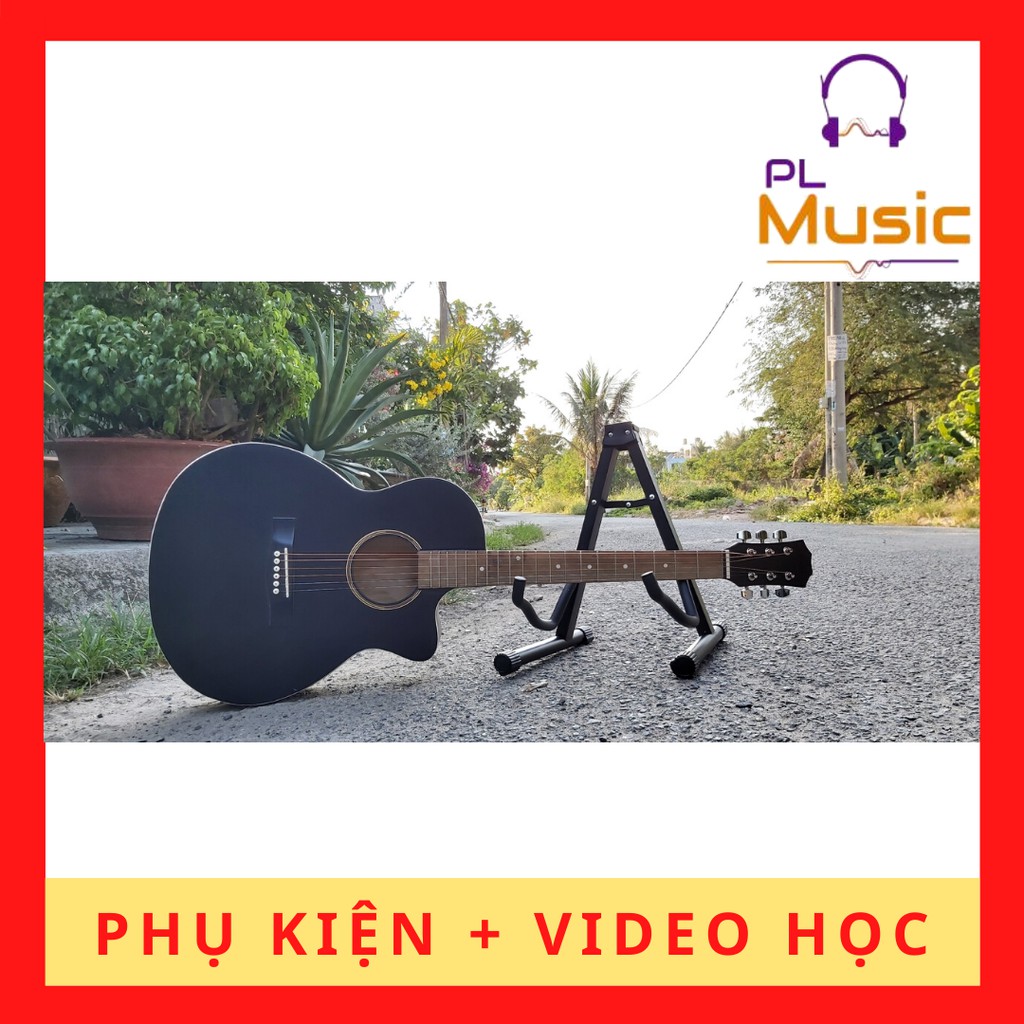 ĐÀN GUITAR CÓ TY,guitar acoustic PL002 cho người mới tập chơi bảo hành 12 tháng