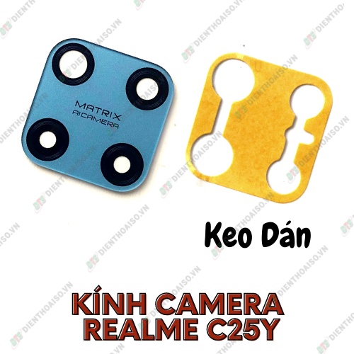 Kính camera realme c25y kèm keo dán