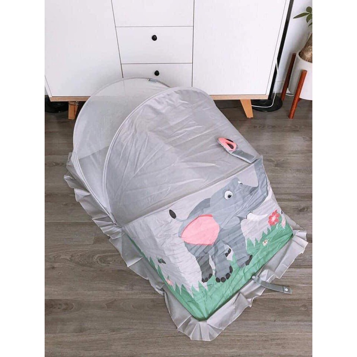 Màn chụp tự bung cho bé, Mùng chụp gấp gọn xếp thông minh có chắn sáng hình thú Thị Nắng Store