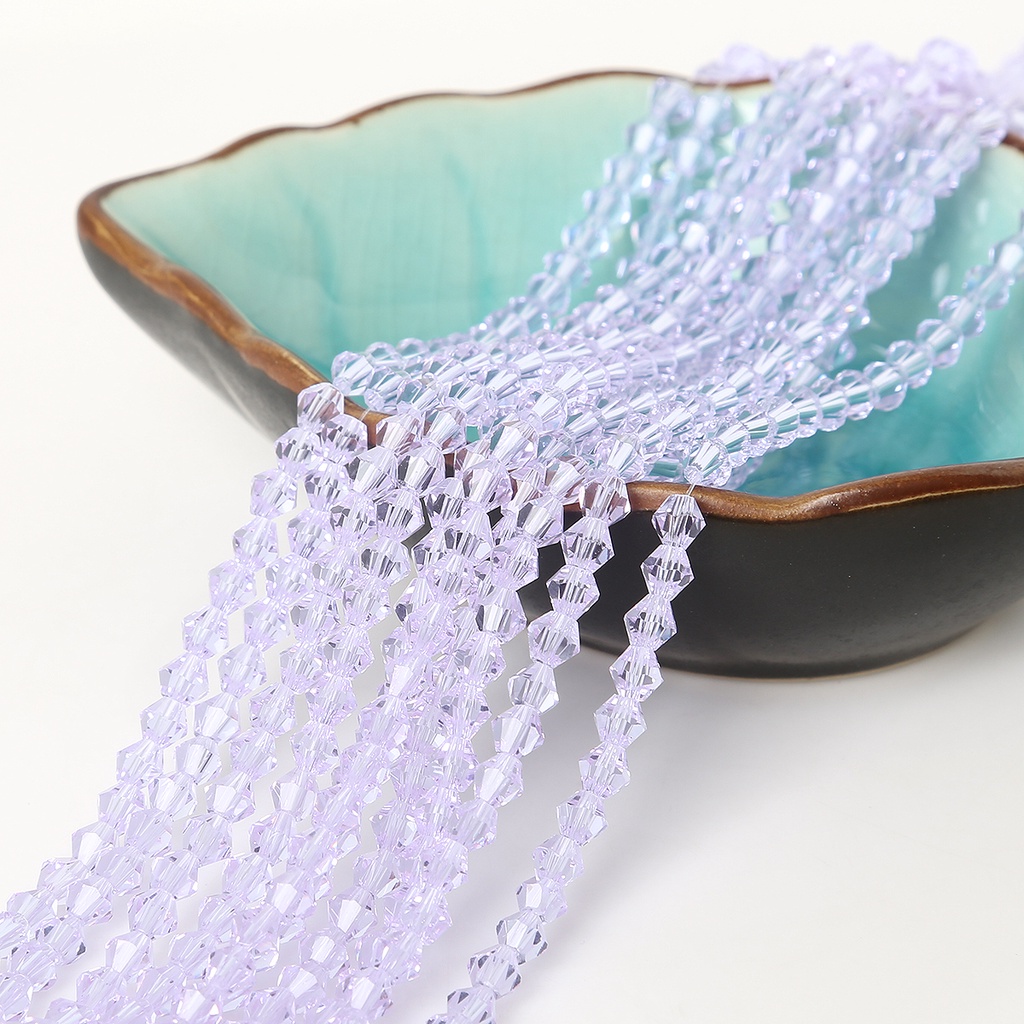 Chuỗi Hạt Thủy Tinh 3mm Nhiều Màu Sắc Dùng Làm Trang Sức Thủ Công