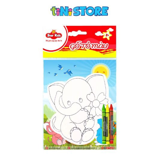 tiNiStore-Gỗ tô màu con Voi tiNiToy 108132002