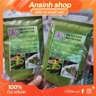 100g bột trà xanh handmade giảm mụn thâm/trắng da