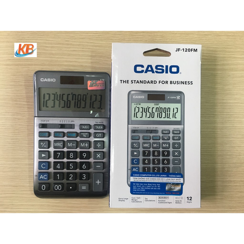 Máy tính Casio JF-120FM (HÀNH CHÍNH HÃNG BẢO HÀNH 7 NĂM)