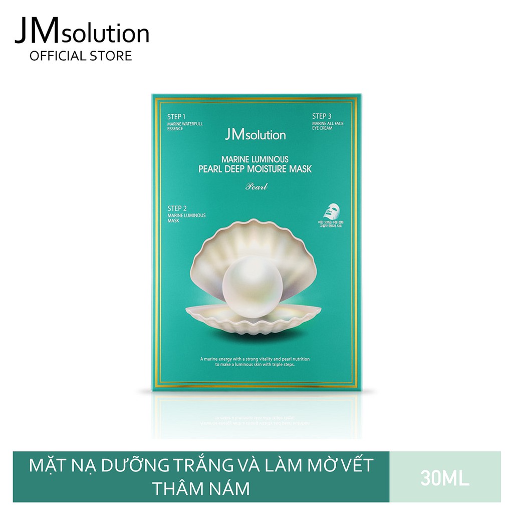 Mặt Nạ Jmsolution Marine Luminous Pearl Deep Moisture Mask Dưỡng Trắng 30ml